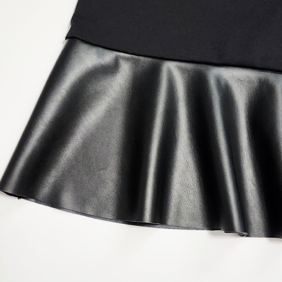 Michael Kors Black Ruffled Hem-Mixed Skirt L - Picture 9 of 14